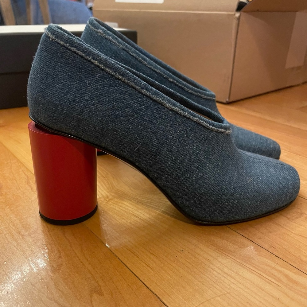 Acne Studios Denim Block Heels size 35